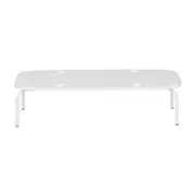 MESA LATERAL CONJUNTO COM 3 PEÇAS TRIGÊMEAS - BRANCO/BRANCO - Foto 13