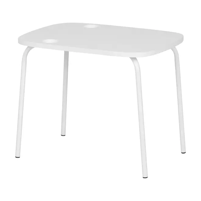 MESA LATERAL CONJUNTO COM 3 PEÇAS TRIGÊMEAS - BRANCO/BRANCO - Foto 16