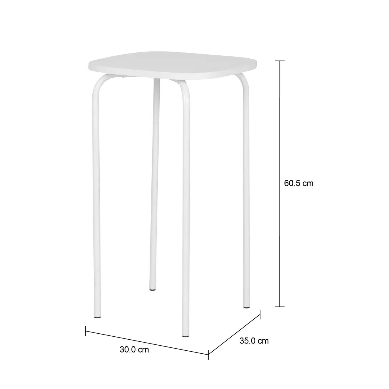 MESA LATERAL CONJUNTO COM 3 PEÇAS TRIGÊMEAS - BRANCO/BRANCO - Foto 19