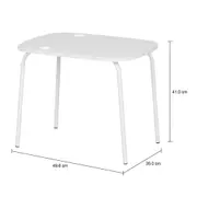 MESA LATERAL CONJUNTO COM 3 PEÇAS TRIGÊMEAS - BRANCO/BRANCO - Foto 20