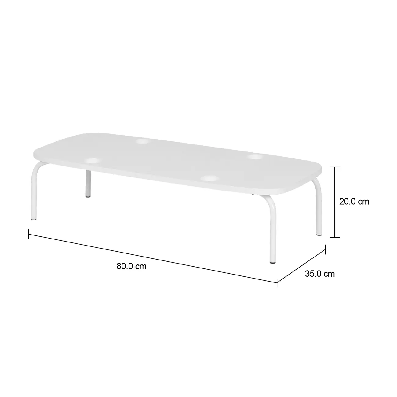MESA LATERAL CONJUNTO COM 3 PEÇAS TRIGÊMEAS - BRANCO/BRANCO - Foto 21