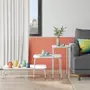 MESA LATERAL CONJUNTO COM 3 PEÇAS TRIGÊMEAS - BRANCO/BRANCO - Foto 22