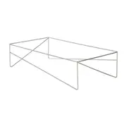 BASE DE MESA DE CENTRO 1,10 M X 60 CM BATTRE - CROMADO - Foto 2
