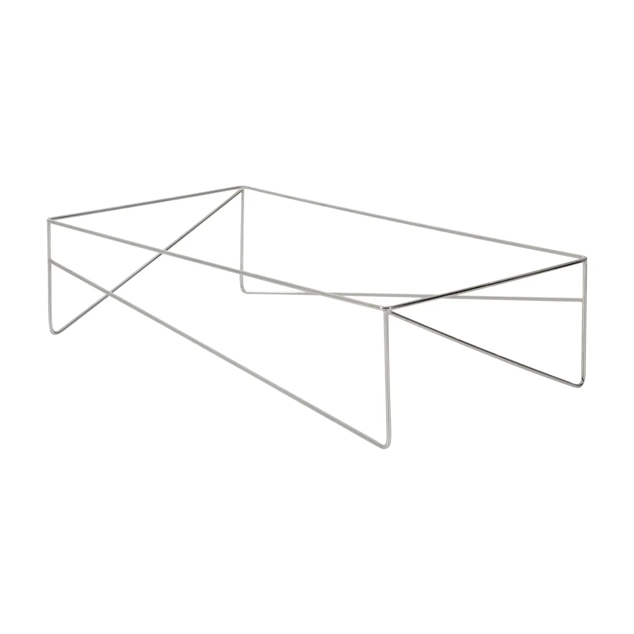 BASE DE MESA DE CENTRO 1,10 M X 60 CM BATTRE - CROMADO - Foto 2