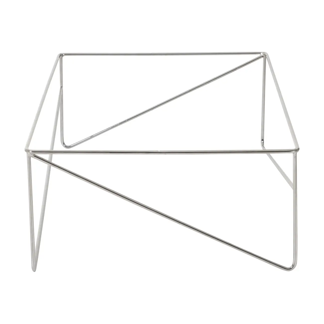BASE DE MESA DE CENTRO 1,10 M X 60 CM BATTRE - CROMADO - Foto 3