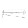 BASE DE MESA DE CENTRO 1,10 M X 60 CM BATTRE - CROMADO - Foto 4