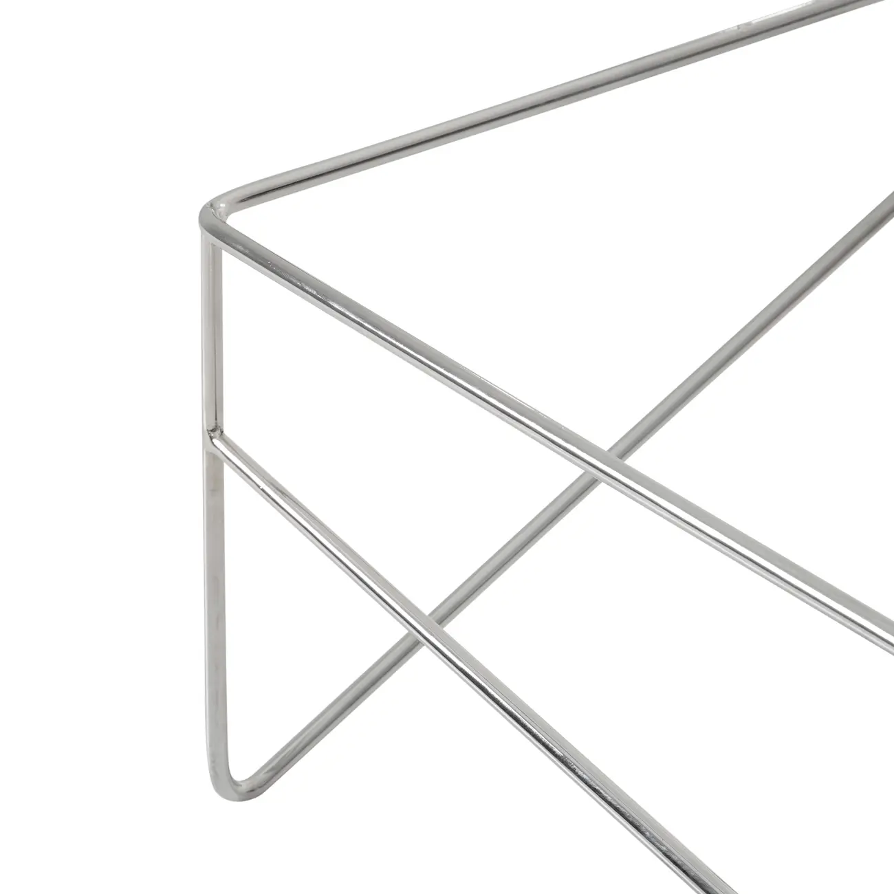 BASE DE MESA DE CENTRO 1,10 M X 60 CM BATTRE - CROMADO - Foto 5