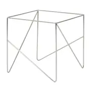 BASE DE MESA LATERAL 50 CM X 50 CM BATTRE - CROMADO - Foto 1