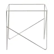 BASE DE MESA LATERAL 50 CM X 50 CM BATTRE - CROMADO - Foto 2