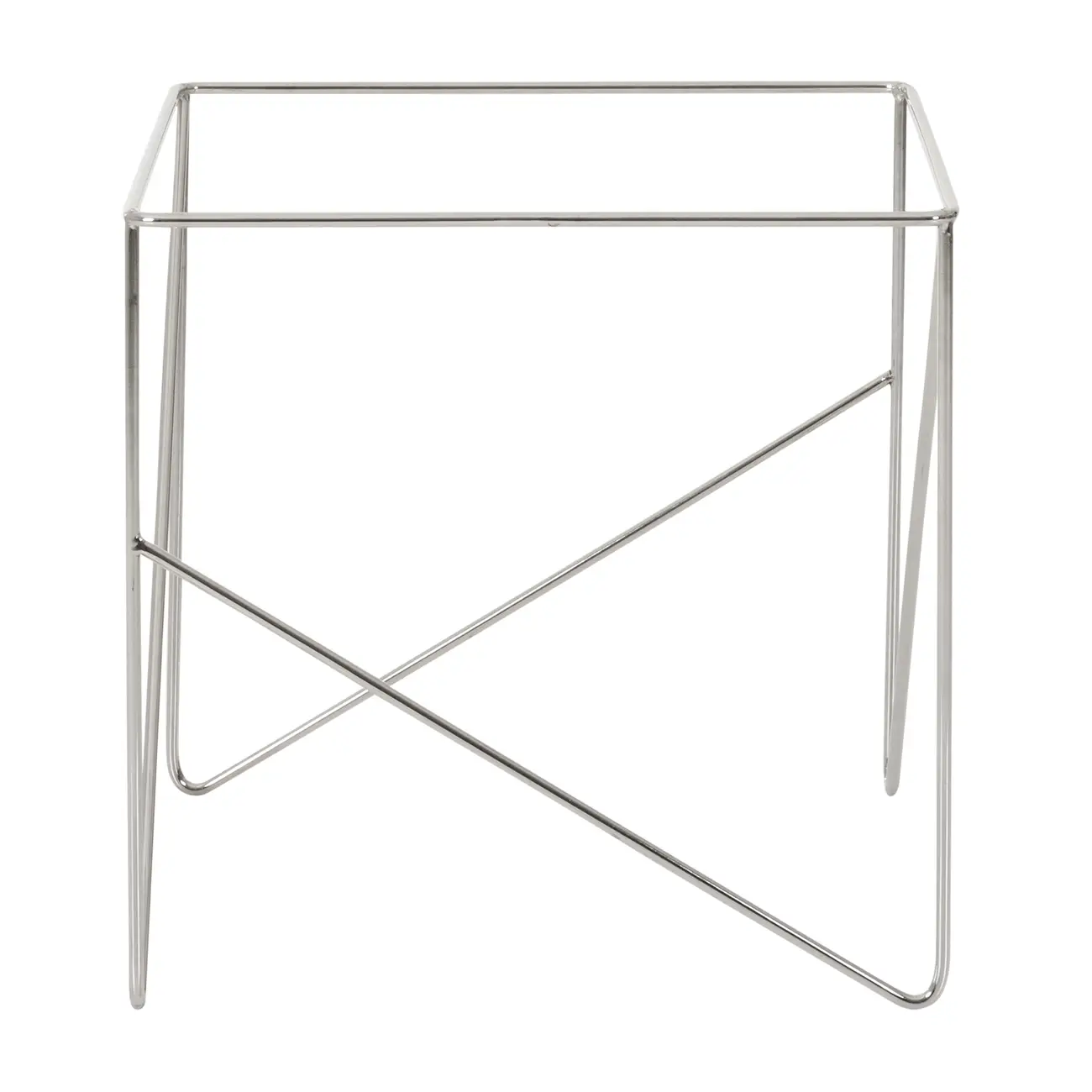 BASE DE MESA LATERAL 50 CM X 50 CM BATTRE - CROMADO - Foto 2