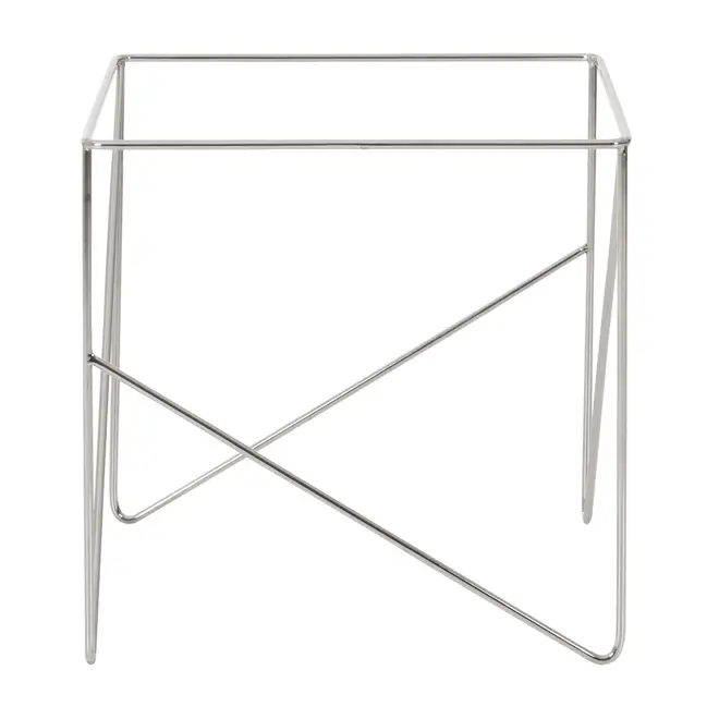 BASE DE MESA LATERAL 50 CM X 50 CM BATTRE - CROMADO - Foto 2
