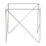 BASE DE MESA LATERAL 50 CM X 50 CM BATTRE - CROMADO - Foto 3