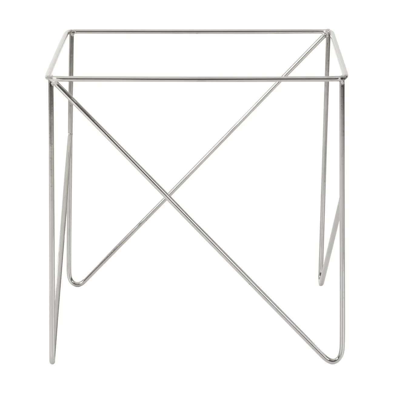 BASE DE MESA LATERAL 50 CM X 50 CM BATTRE - CROMADO - Foto 3