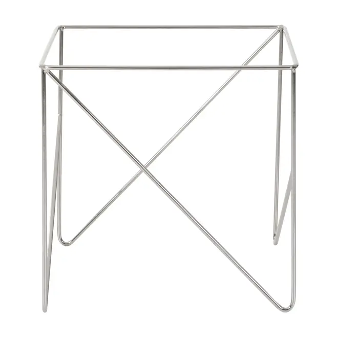 BASE DE MESA LATERAL 50 CM X 50 CM BATTRE - CROMADO - Foto 3