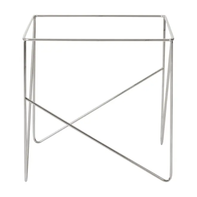 BASE DE MESA LATERAL 50 CM X 50 CM BATTRE - CROMADO - Foto 4