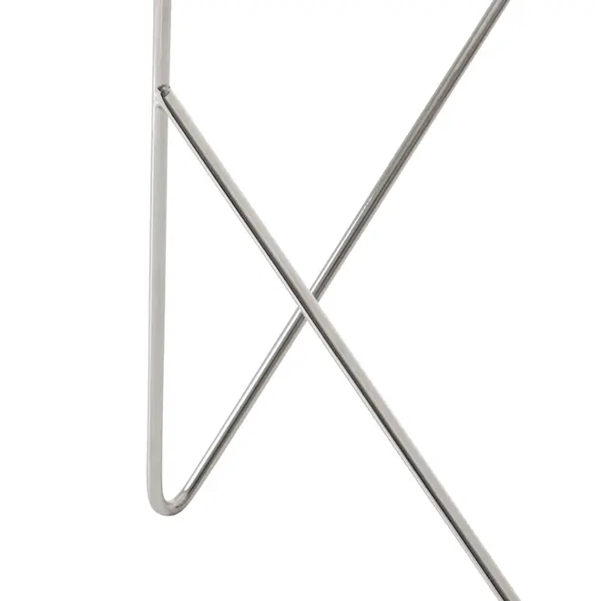 BASE DE MESA LATERAL 50 CM X 50 CM BATTRE - CROMADO - Foto 5