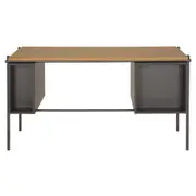 MESA COM NICHOS 1,40 M X 60 CM LABOR - KONKRET/OAK TAMMI - Foto 6