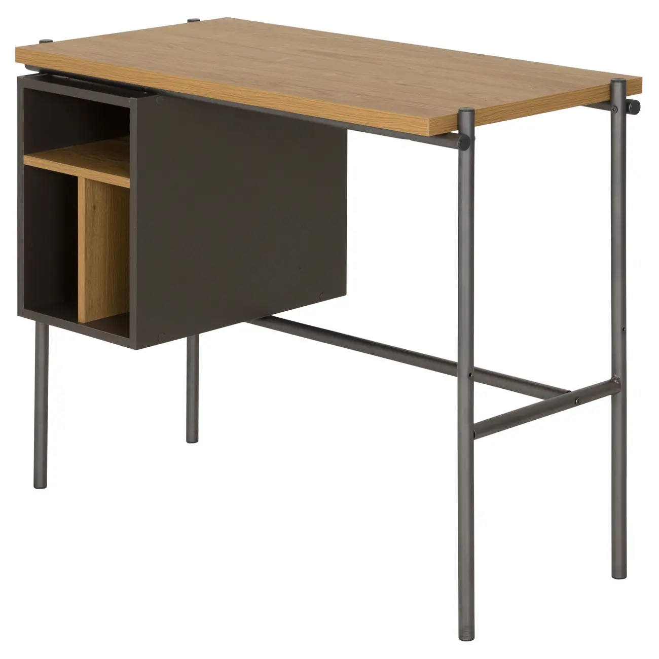 LABOR MESA C/NICHOS 95 CM X 45 CM - KONKRET/OAK TAMMI - Foto 2
