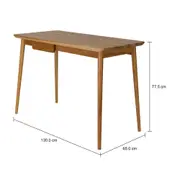 MESA 1 GAVETA 1,30 M X 65 CM SKAND - CAJUEIRO JAPONÊS - Foto 9