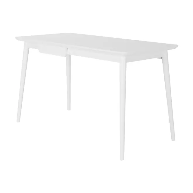 MESA DE ESCRITÓRIO 1 GAVETA 1,30 M X 65 CM SKAND - BRANCO - Foto 2