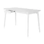 MESA DE ESCRITÓRIO 1 GAVETA 1,30 M X 65 CM SKAND - BRANCO - Foto 3