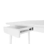 MESA DE ESCRITÓRIO 1 GAVETA 1,30 M X 65 CM SKAND - BRANCO - Foto 5