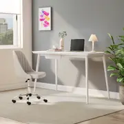 MESA DE ESCRITÓRIO 1 GAVETA 1,30 M X 65 CM SKAND - BRANCO - Foto 9