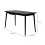 MESA DE ESCRITÓRIO 1 GAVETA 1,30 M X 65 CM SKAND - PRETO - Foto 8
