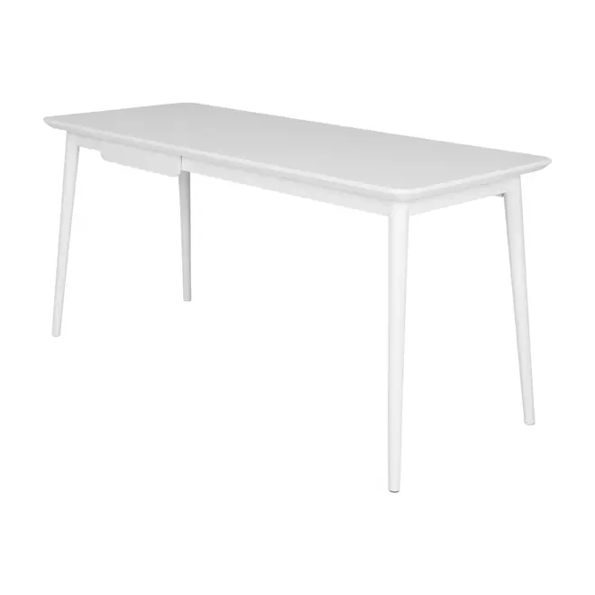 MESA DE ESCRITÓRIO 1 GAVETA 1,60 M X 65 CM SKAND - BRANCO - Foto 2