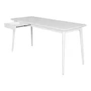 MESA DE ESCRITÓRIO 1 GAVETA 1,60 M X 65 CM SKAND - BRANCO - Foto 3