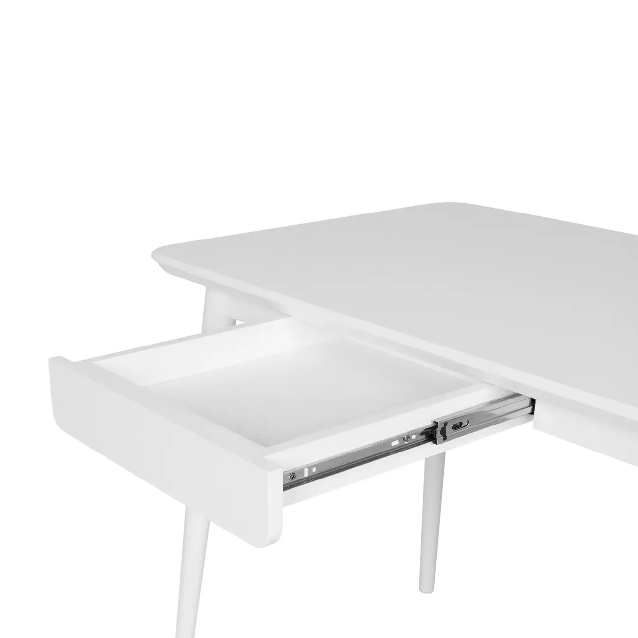 MESA DE ESCRITÓRIO 1 GAVETA 1,60 M X 65 CM SKAND - BRANCO - Foto 5