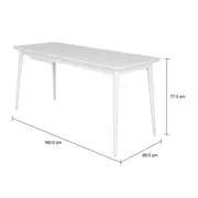 MESA DE ESCRITÓRIO 1 GAVETA 1,60 M X 65 CM SKAND - BRANCO - Foto 8