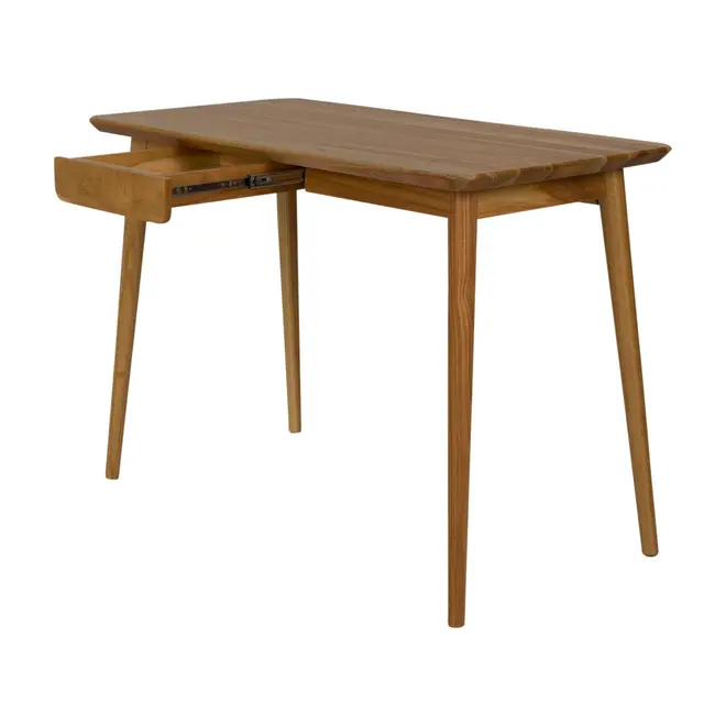 MESA 1 GAVETA 1,10 M X 55 CM SKAND - CAJUEIRO JAPONÊS - Foto 3