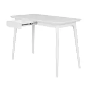 MESA DE ESCRITÓRIO 1 GAVETA 1,10 M X 55 CM SKAND - BRANCO - Foto 3