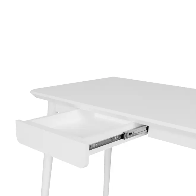 MESA DE ESCRITÓRIO 1 GAVETA 1,10 M X 55 CM SKAND - BRANCO - Foto 5