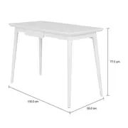 MESA DE ESCRITÓRIO 1 GAVETA 1,10 M X 55 CM SKAND - BRANCO - Foto 8