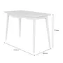 MESA DE ESCRITÓRIO 1 GAVETA 1,10 M X 55 CM SKAND - BRANCO - Foto 8