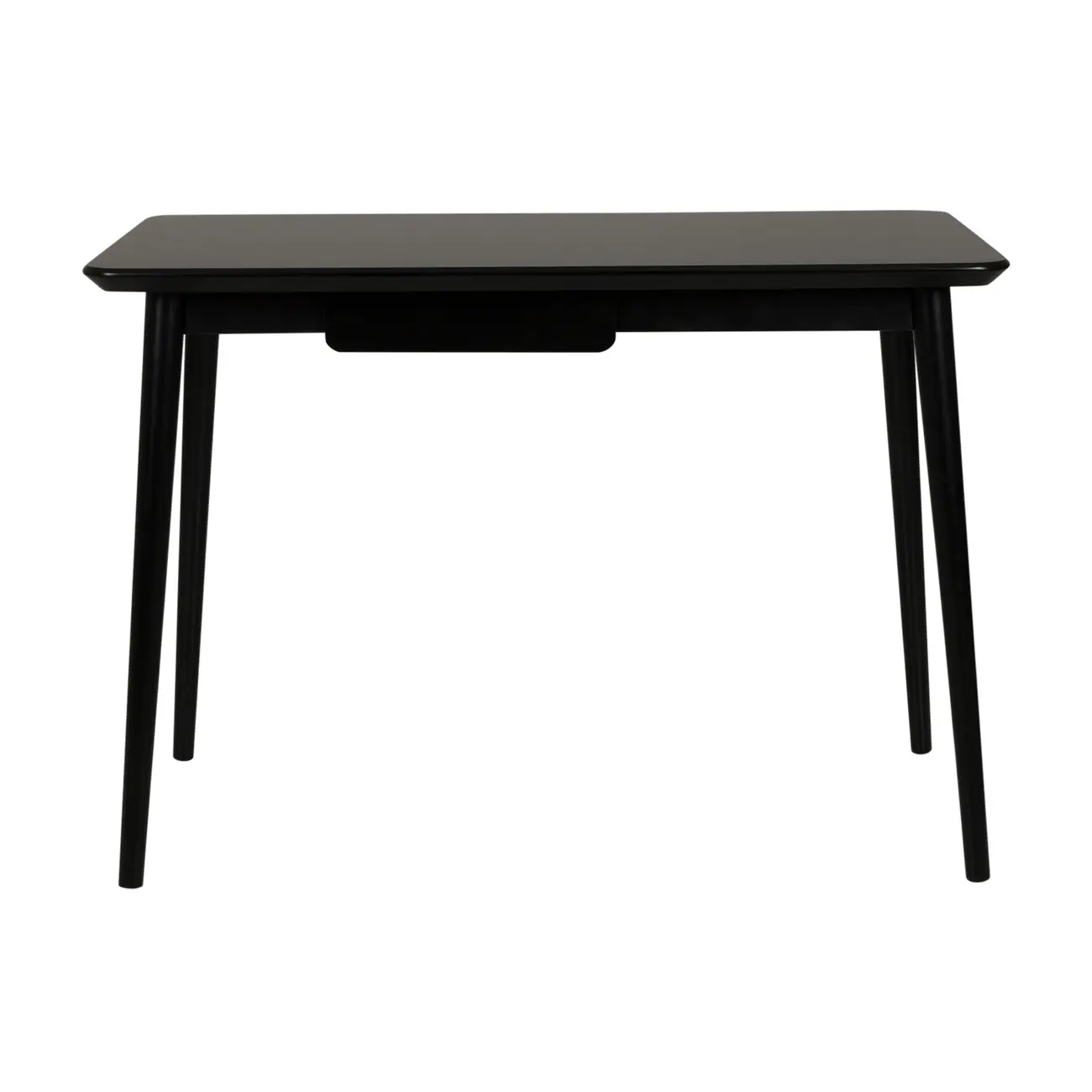 MESA DE ESCRITÓRIO 1 GAVETA 1,10 M X 55 CM SKAND - PRETO - Foto 1