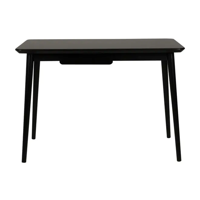 MESA DE ESCRITÓRIO 1 GAVETA 1,10 M X 55 CM SKAND - PRETO - Foto 1