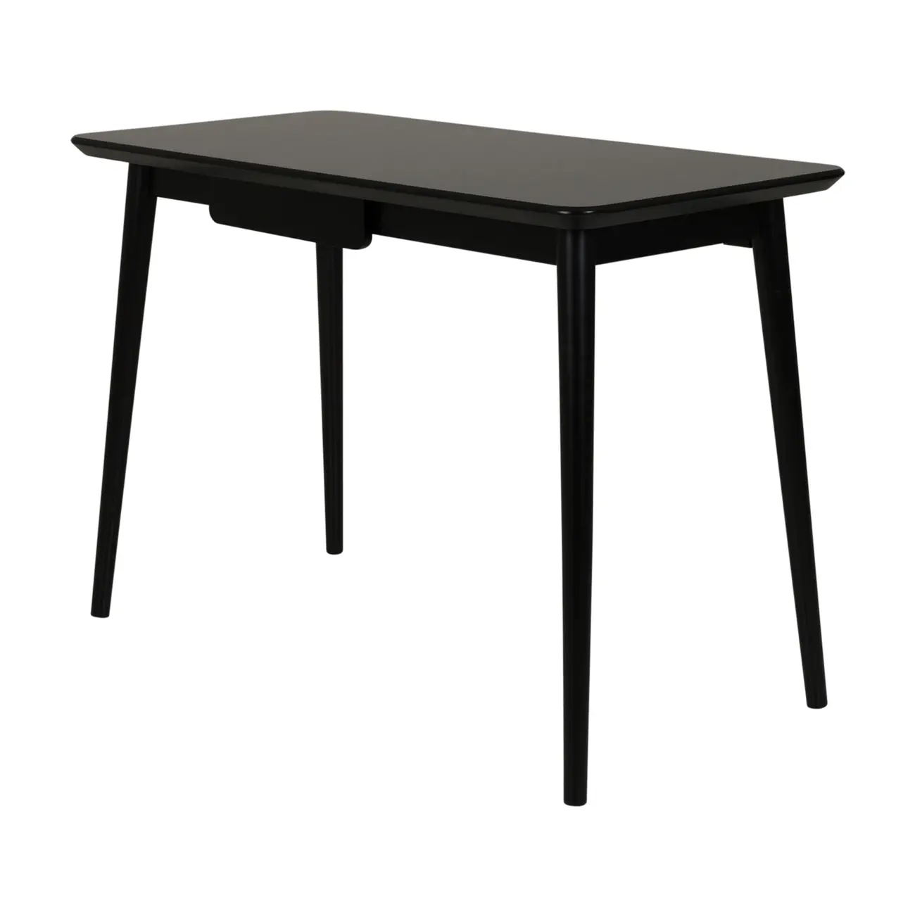 MESA DE ESCRITÓRIO 1 GAVETA 1,10 M X 55 CM SKAND - PRETO - Foto 2