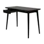 MESA DE ESCRITÓRIO 1 GAVETA 1,10 M X 55 CM SKAND - PRETO - Foto 3