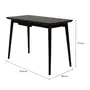MESA DE ESCRITÓRIO 1 GAVETA 1,10 M X 55 CM SKAND - PRETO - Foto 8
