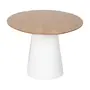 MESA DE JANTAR OVAL 2 M X 1,10 M MAK WOOD - BRANCO/FREIJÓ - Foto 3