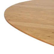 MESA DE JANTAR OVAL 2 M X 1,10 M MAK WOOD - BRANCO/FREIJÓ - Foto 4