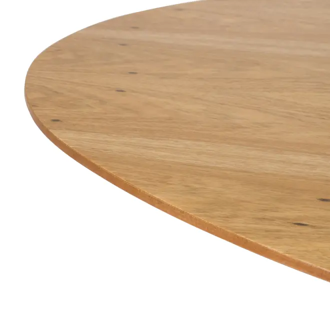 MESA DE JANTAR OVAL 2 M X 1,10 M MAK WOOD - BRANCO/FREIJÓ - Foto 4