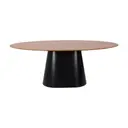 MESA DE JANTAR OVAL 2 M X 1,10 M MAK WOOD