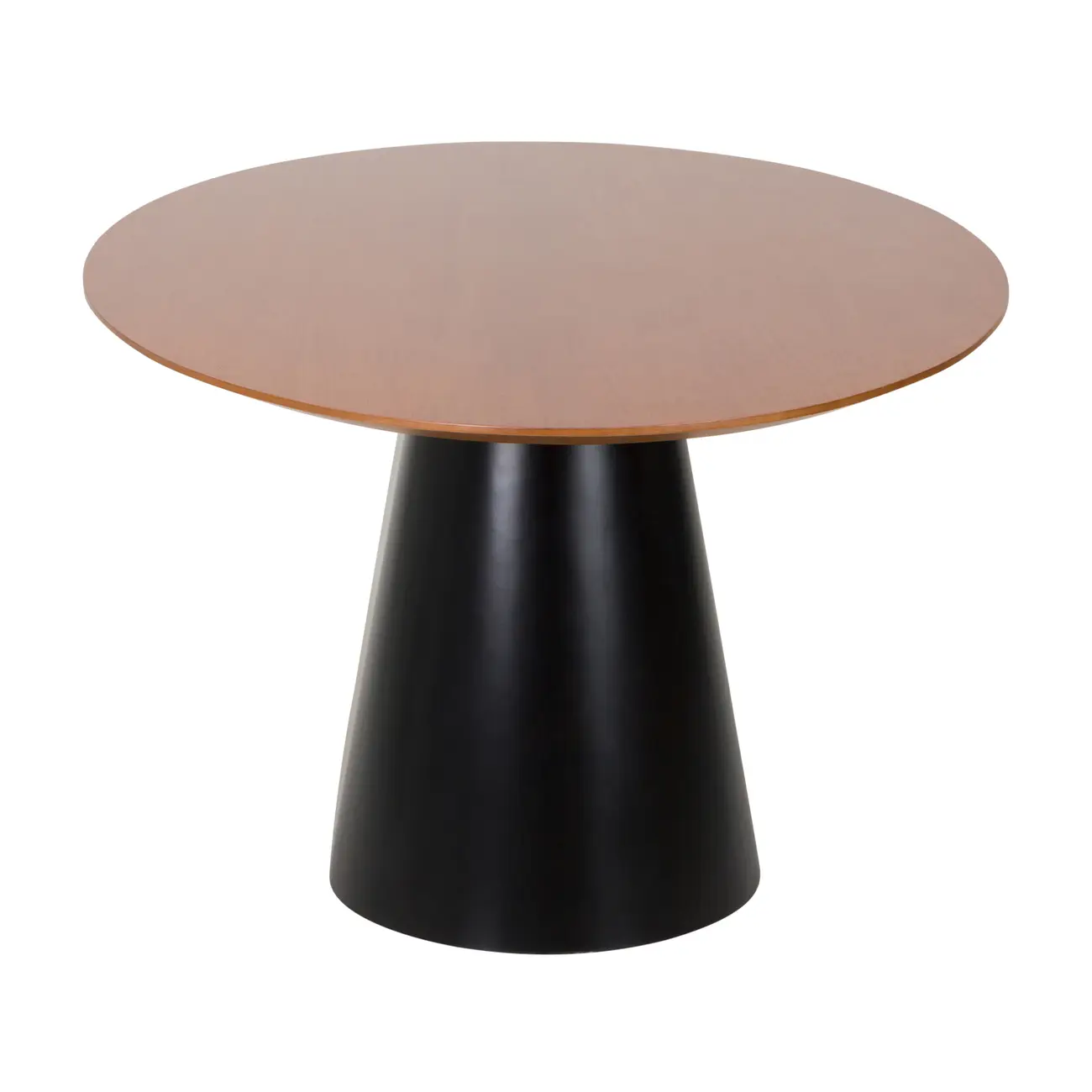 MESA DE JANTAR OVAL 2 M X 1,10 M MAK WOOD - PRETO/NOZES - Foto 3