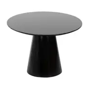 MESA DE JANTAR OVAL 2 M X 1,10 M MAK - PRETO/PRETO BRILHANTE - Foto 3
