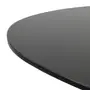 MESA DE JANTAR OVAL 2 M X 1,10 M MAK - PRETO/PRETO BRILHANTE - Foto 4