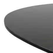 MESA DE JANTAR OVAL 2 M X 1,10 M MAK - PRETO/PRETO BRILHANTE - Foto 4